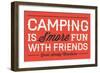 Great Smoky Mountains - Camping is Smore Fun - Simply Said - Lantern Press Artwork-Lantern Press-Framed Art Print