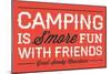 Great Smoky Mountains - Camping is Smore Fun - Simply Said - Lantern Press Artwork-Lantern Press-Mounted Art Print