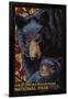 Great Smoky Mountains National Park - Black Bears - Mosaic-Lantern Press-Framed Art Print