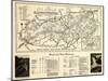 Great Smoky Mountains National Park - Panoramic Map-Lantern Press-Mounted Art Print