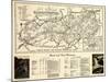 Great Smoky Mountains National Park - Panoramic Map-Lantern Press-Mounted Art Print