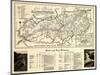 Great Smoky Mountains National Park - Panoramic Map-Lantern Press-Mounted Art Print