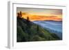 Great Smoky Mountains National Park Scenic Sunrise Landscape at Oconaluftee-daveallenphoto-Framed Premium Photographic Print