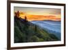 Great Smoky Mountains National Park Scenic Sunrise Landscape at Oconaluftee-daveallenphoto-Framed Premium Photographic Print