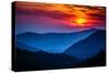 Great Smoky Mountains National Park Scenic Sunset Landscape Vacation Getaway Destination - Gatlinbu-Weidman Photography-Stretched Canvas