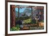 Great Smoky Mountains National Park - Where the Wild Things are - Utopia-Lantern Press-Framed Premium Giclee Print