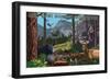 Great Smoky Mountains National Park - Wildlife Utopia-Lantern Press-Framed Art Print