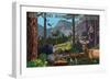 Great Smoky Mountains National Park - Wildlife Utopia-Lantern Press-Framed Art Print