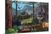 Great Smoky Mountains National Park - Wildlife Utopia-Lantern Press-Mounted Premium Giclee Print