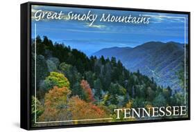 Great Smoky Mountains, Tennessee - Day-Lantern Press-Framed Stretched Canvas
