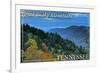 Great Smoky Mountains, Tennessee - Day-Lantern Press-Framed Art Print