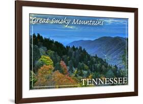 Great Smoky Mountains, Tennessee - Day-Lantern Press-Framed Art Print