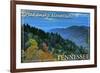 Great Smoky Mountains, Tennessee - Day-Lantern Press-Framed Art Print