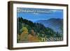 Great Smoky Mountains, Tennessee - Day-Lantern Press-Framed Art Print