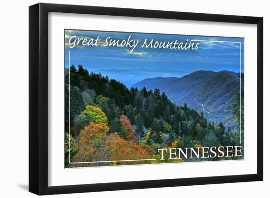 Great Smoky Mountains, Tennessee - Day-Lantern Press-Framed Art Print