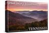 Great Smoky Mountains, Tennessee - Sunset-Lantern Press-Stretched Canvas
