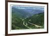 Great Smoky Mts. Nat'l Park, Tn - Chimney Tops View of Newfound Gap Highway, c.1941-Lantern Press-Framed Premium Giclee Print