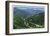 Great Smoky Mts. Nat'l Park, Tn - Chimney Tops View of Newfound Gap Highway, c.1941-Lantern Press-Framed Art Print