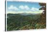 Great Smoky Mts. Nat'l Park, Tn - Clingman's Dome View, c.1940-Lantern Press-Stretched Canvas