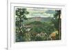 Great Smoky Mts. Nat'l Park, Tn - Panoramic View of Mt. Le Conte, c.1940-Lantern Press-Framed Premium Giclee Print