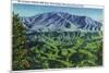 Great Smoky Mts. Nat'l Park, Tn - Panoramic View of Mt. Le Conte, c.1946-Lantern Press-Mounted Premium Giclee Print