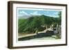 Great Smoky Mts. Nat'l Park, Tn - Rockefeller Memorial View of Mt. Le Conte, c.1937-Lantern Press-Framed Art Print