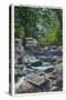 Great Smoky Mts. Nat'l Park, Tn - Rustic Foot Bridge across Roaring Fork Creek, c.1940-Lantern Press-Stretched Canvas