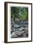 Great Smoky Mts. Nat'l Park, Tn - Rustic Foot Bridge across Roaring Fork Creek, c.1940-Lantern Press-Framed Art Print