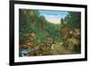 Great Smoky Mts. Nat'l Park, Tn - Scenic Loop Highway View, c.1944-Lantern Press-Framed Premium Giclee Print