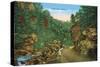 Great Smoky Mts. Nat'l Park, Tn - Scenic Loop Highway View, c.1944-Lantern Press-Stretched Canvas