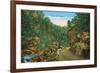 Great Smoky Mts. Nat'l Park, Tn - Scenic Loop Highway View, c.1944-Lantern Press-Framed Art Print