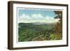 Great Smoky Mts. Nat'l Park, Tn - View of Clingman's Dome in the Autumn, c.1940-Lantern Press-Framed Art Print