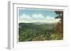 Great Smoky Mts. Nat'l Park, Tn - View of Clingman's Dome in the Autumn, c.1940-Lantern Press-Framed Art Print