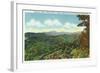 Great Smoky Mts. Nat'l Park, Tn - View of Clingman's Dome in the Autumn, c.1940-Lantern Press-Framed Art Print