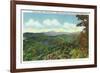 Great Smoky Mts. Nat'l Park, Tn - View of Clingman's Dome in the Autumn, c.1940-Lantern Press-Framed Premium Giclee Print