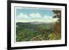 Great Smoky Mts. Nat'l Park, Tn - View of Clingman's Dome in the Autumn, c.1940-Lantern Press-Framed Premium Giclee Print