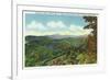 Great Smoky Mts. Nat'l Park, Tn - View of Clingman's Dome in the Autumn, c.1940-Lantern Press-Framed Art Print