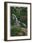 Great Smoky Mts. Nat'l Park, Tn - View of Laurel Falls, c.1940-Lantern Press-Framed Art Print