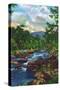 Great Smoky Mts. Nat'l Park, Tn - View of Little River Near Gatlinburg, c.1946-Lantern Press-Stretched Canvas