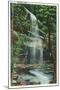 Great Smoky Mts. Nat'l Park, Tn - View of Rainbow Falls, c.1940-Lantern Press-Mounted Art Print