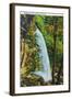 Great Smoky Mts. Nat'l Park, Tn - View of Rainbow Falls on Mt. Le Conte, c.1946-Lantern Press-Framed Art Print