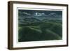 Great Smoky Mts. Nat'l Park, Tn - View of the Mountains in the Moonlight, c.1940-Lantern Press-Framed Art Print