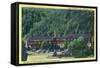 Great Smoky Mts National Park, TN, Exterior View of the New Gatlinburg Inn-Lantern Press-Framed Stretched Canvas