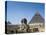 Great Sphinx and Pyramid of Khephren and Menkaure (to left) 4th dynasty, Giza, Egypt-null-Stretched Canvas