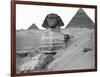 Great Sphinx and Pyramids at Giza-Bettmann-Framed Photographic Print