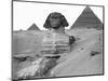 Great Sphinx and Pyramids at Giza-Bettmann-Mounted Photographic Print