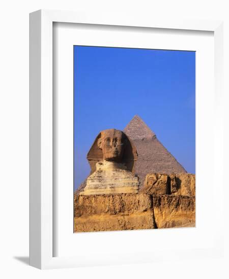 Great Sphinx and the Pyramid of Khafre-Leslie Richard Jacobs-Framed Photographic Print