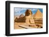 Great Sphinx & Gizeh Pyramids-null-Framed Art Print