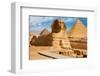 Great Sphinx & Gizeh Pyramids-null-Framed Art Print