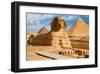 Great Sphinx & Gizeh Pyramids-null-Framed Art Print